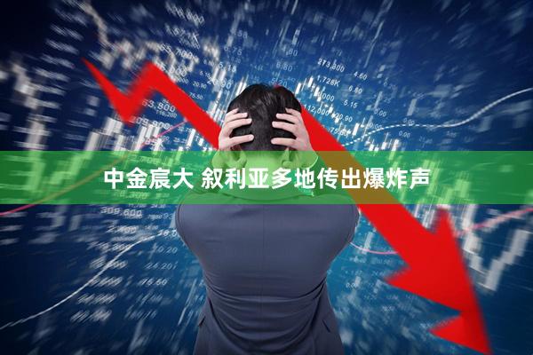中金宸大 叙利亚多地传出爆炸声